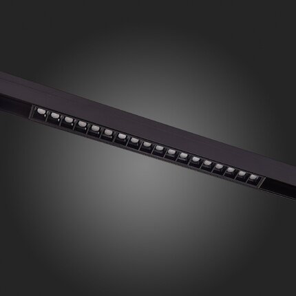ST361.436.06 Магнитный трековый светильник Черный LED 1*6W 3000K 532Lm Ra>80 36о IP20 L115xW22xH44 48V