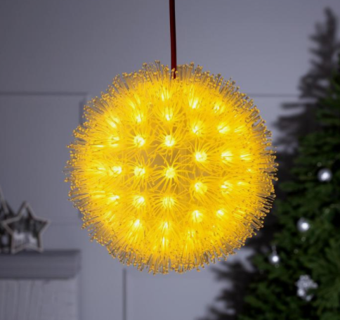 Фигура пластиковая "Ёжик" D=18 см, 220В, 100 LED, Т/БЕЛЫЙ   5060101