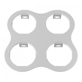 214646 Рамка DOMINO ROUND 2x2 МR16 БЕЛЫЙ (в комплекте)