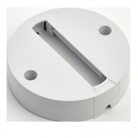 IL.0010.0038 Адаптер крепления однофазного светильника к стене/потолку d100*25 Белый
