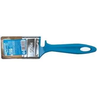 Кисть плоская Bohrer "Лаки"  25 мм (искусственная щетина 45 х10 мм) синяя пластиковая рукоятка (720/12)
