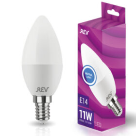 REV Лампа сд C37 Е14 11W, 4000K, нейтральный свет