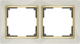WL слоновая кость/золото 2-ая рамка WL03-Frame-02-ivory-GD