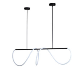 Подвес диммируемый Далия черный L150 h100 Led 90W (4000K) с пультом ДУ