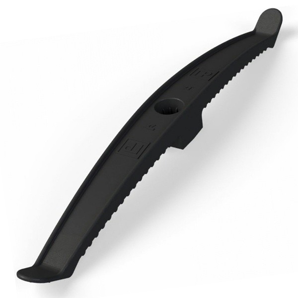 Держатель кабеля двусторонний для прямого монтажа черный  Промрукав