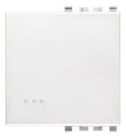 Клавиша на 2 модуля, белая