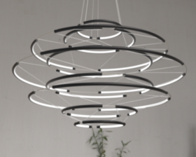 Люстра подвесная Meissa 1110297P/L 120W 4000k/ black