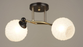 3609/2 BK+AB (6) Люстра