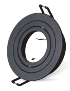 Св-к встр.Чёрный GU10 1*50W IP20 L90xW90xH27 220V Без ламп(100шт)