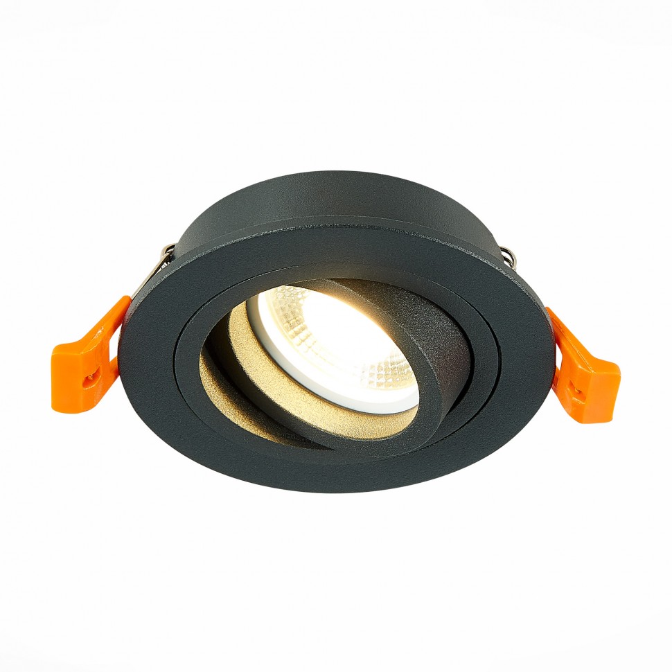 Св-к встр.Чёрный GU10 1*50W IP20 L90xW90xH27 220V Без ламп(100шт)