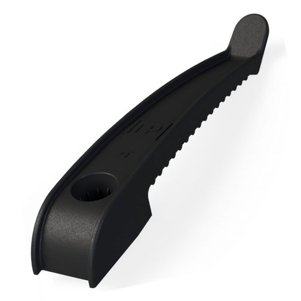 Держатель кабеля односторонний для прямого монтажа черный Промрукав