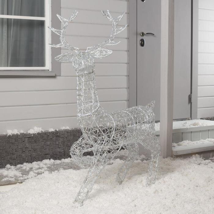 Фигура светодиодная "Олень" 140 см, 240 LED, 31V, БЕЛЫЙ 7028257