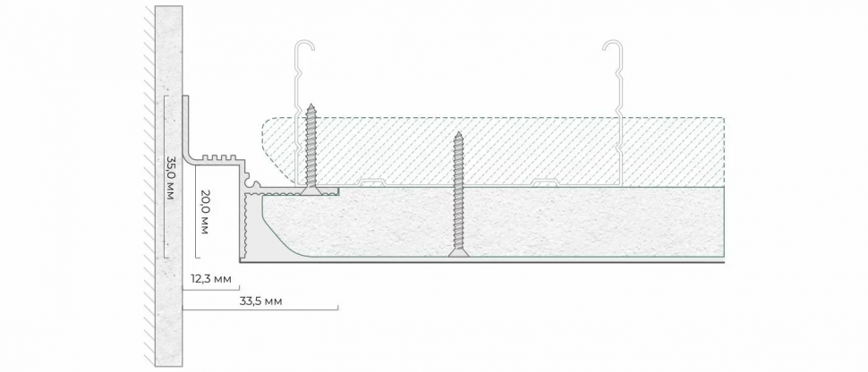 Профиль ТП 12 Черный муар (2м)