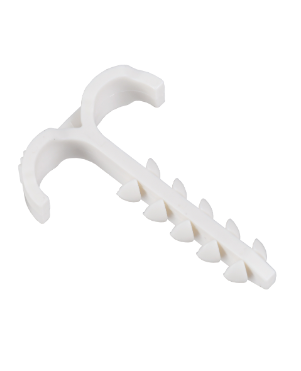 Дюбель-хомут Т-образный 4-12мм нейлон белый (25шт/упак) IEK UDH11-04-12-025-K01