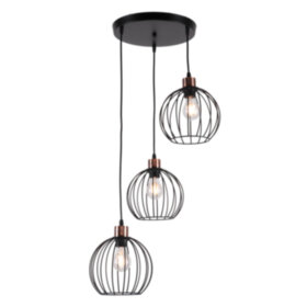 MD.0229-3-P BK Люстра подвесная 3*60Вт E27
