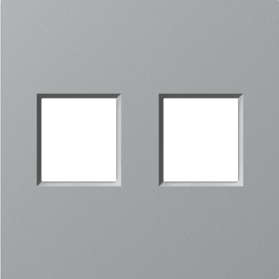 Donel A07 матовый серый накладка 2-я для розеток RJ45,TV,SAT