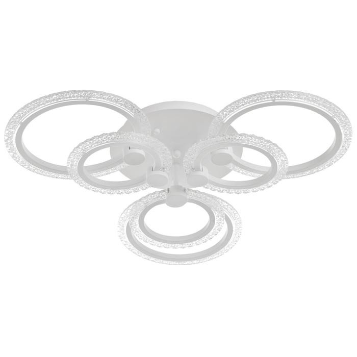 Люстра с ПДУ 59120/6WT LED 120Вт 3000-6000К диммер белый 65х65х10 см   5109296