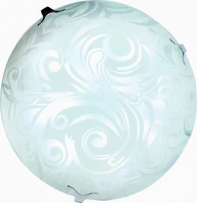 Свет-к с/д (потолочный) СЛЛ 012 20Вт Снежинка (6) стекло