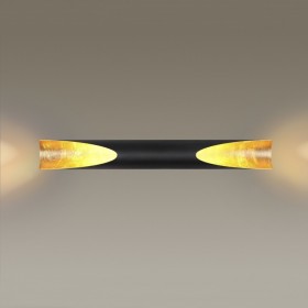 6671/16WL HIGHTECH ODL19 357 металл/черный с золотым фольгированием Настен.светильник LED 16W 3000К