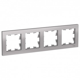 Рамка 4-м алюминий AtlasDesign