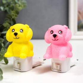 Ночник "Собачка" LED МИКС 5,5х9х10 см 5353792