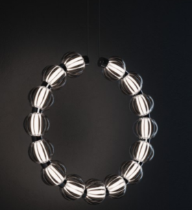 Подвесной светильник Eleganza 119298P/VT LED 24W  4000K/  black + brass