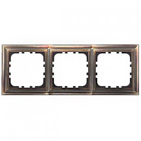 Рамка 3-постовая (бронза) CLASSIC  (20шт.) 1кор.=200шт.