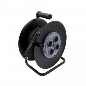 Катушка пластиковая  4 розетки с заземлением IP20, УХЛ2