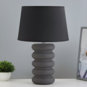 Настольная лампа &quot;Беатриса&quot; Е27 40Вт графитовыйй 30х30х41,5см RISALUX  9724579