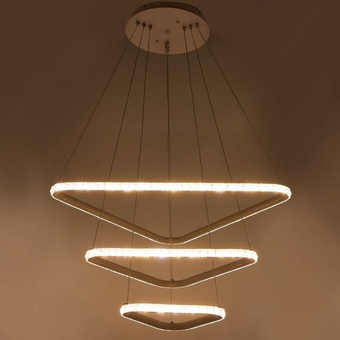 Люстра с ПДУ 59917/3 LED 180Вт 3000-6000К белый 66х66х2,5-102 см   4908748