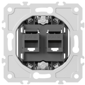 Donel  механизм розетки RJ45 + RJ45 (двойная) cat.5/ClassE-8/8