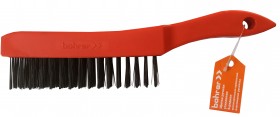 Щётка Bohrer с 5-ти рядной увеличенной стальной проволокой (усиленная пластиковая рукоятка) (96/12/1)