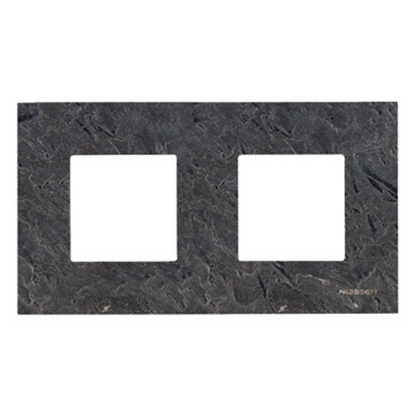 Abb NIE Рамка 2-постовая, серия Zenit, натуральный сланец