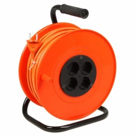 Удлинитель Шу/К20м-16А на катушке 4 гнезда т/заш ПВС 3х1 (Оранжевый) (5)