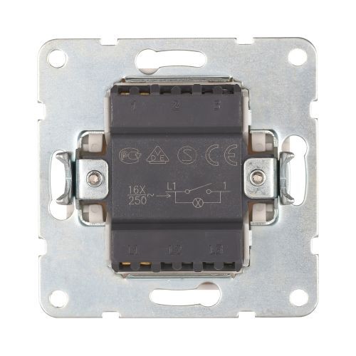 Выключатель 1-кл.  (сх.1) 16 A. 250 B (бел.) LK60 (20шт) 1 кор.=200шт.