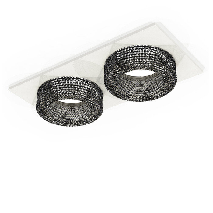 Светильник точечный GX53 2*12Вт  22006 WH+CR