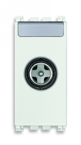 РОЗЕТКА TV КОНЦЕВАЯ 1DB &quot;ПАПА&quot;, БЕЛАЯ