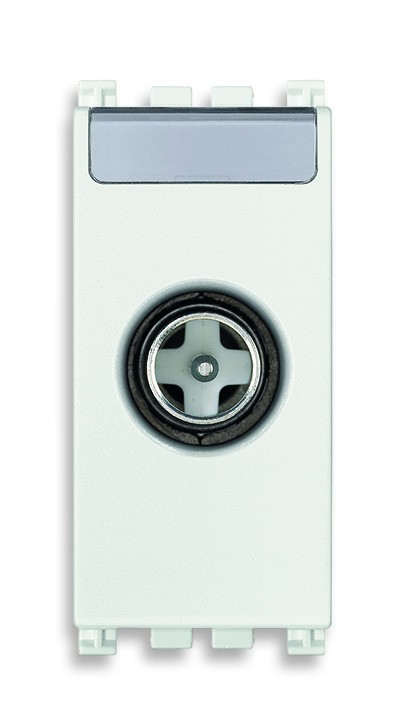 РОЗЕТКА TV КОНЦЕВАЯ 1DB "ПАПА", БЕЛАЯ