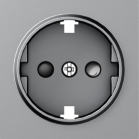 Donel A07 матовый серый накладка для розетки с/з