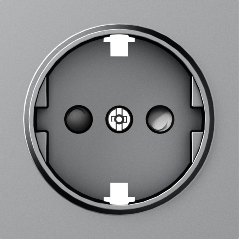 Donel A07 матовый серый накладка для розетки с/з