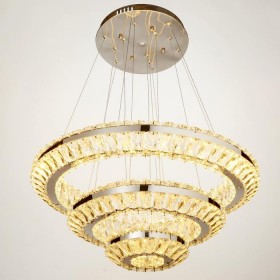 Люстра с ПДУ 669806/3 LED 120Вт 3 режима 3000-6000К диммер хром 62х62х80 см   4605505