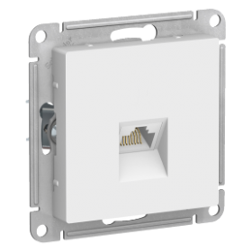 Механизм розетки RJ45 белый AtlasDesign