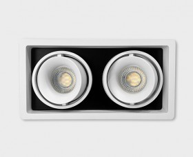 DE-312 white GU10 светильник встраиваемый