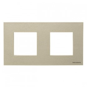Abb NIE Рамка 2-постовая, серия Zenit, цвет шампань