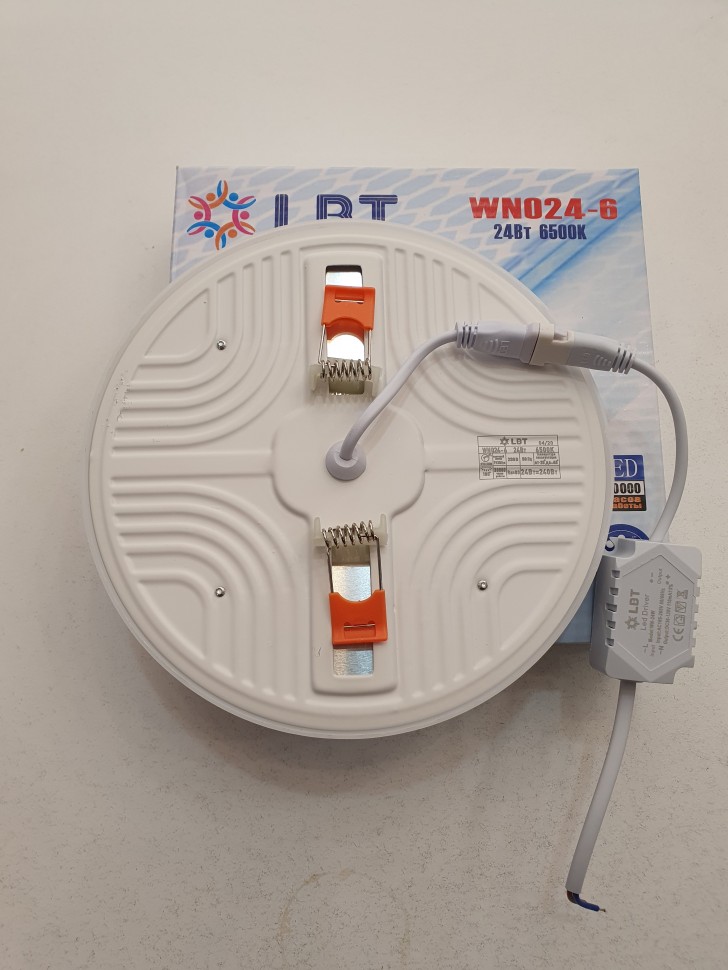 LBT Светодиодный вст-й свет-к WN024-6 6500 （24W) круг