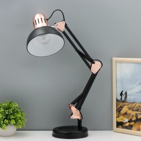 Настольная лампа &quot;Джоел&quot; Е27 40Вт черно-золотой 15х15х63 см RISALUX  9604895