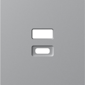 Donel A07 матовый серый накладка для розеток USB