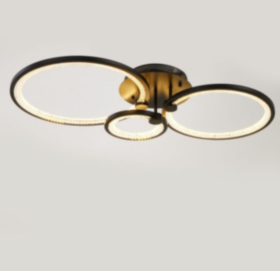 Люстра с ПДУ 71104/3ВК LED 110Вт 3000-6000К диммер черный 5108270