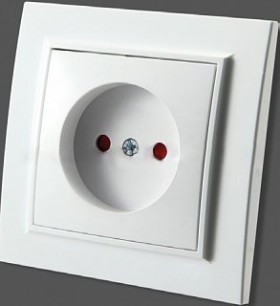 700-0200-215 Zera Розетка б/з белая &quot;EGP&quot;