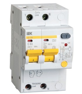 IEK Диф.автомат АД12М 2Р С40 30мА